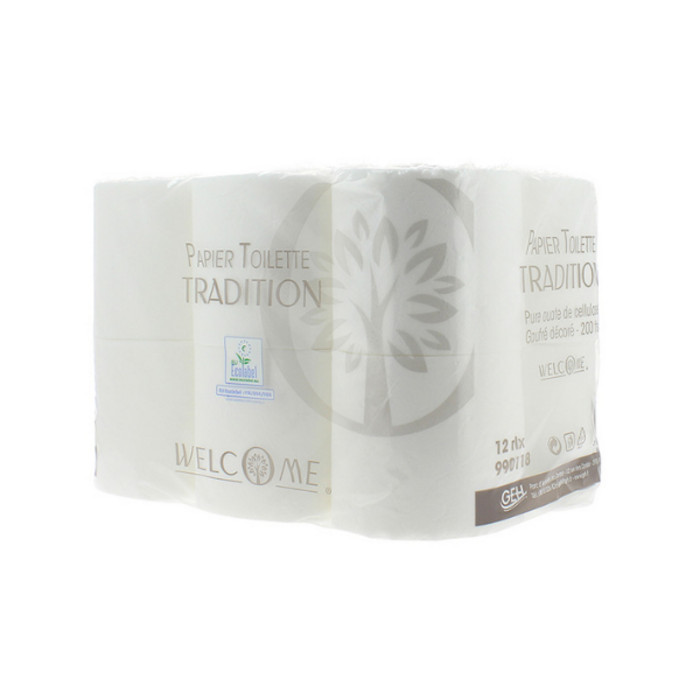 PAP HYG RL 200F TRADIT BLC X12