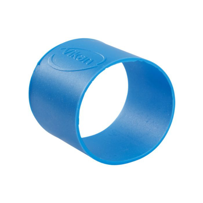 COLLIER CAOUTCHOU Ø4CM BLEU X5