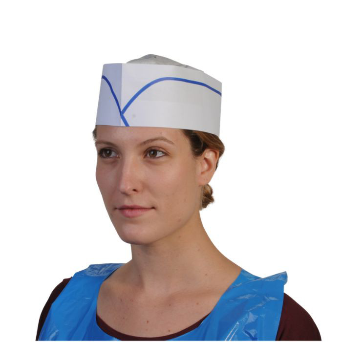CALOT PAPIER BLANC/BLEU X1000