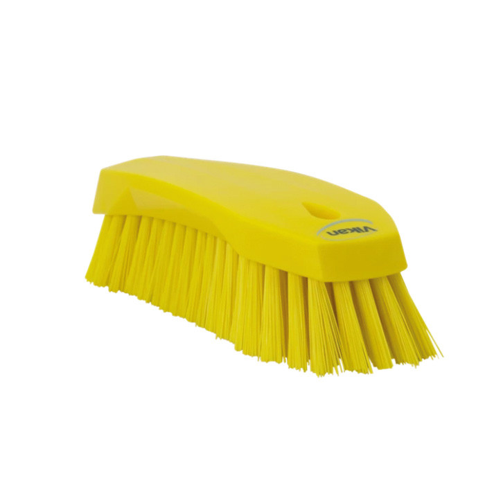 BROSSE MAIN L DUR 20CM JAUNE