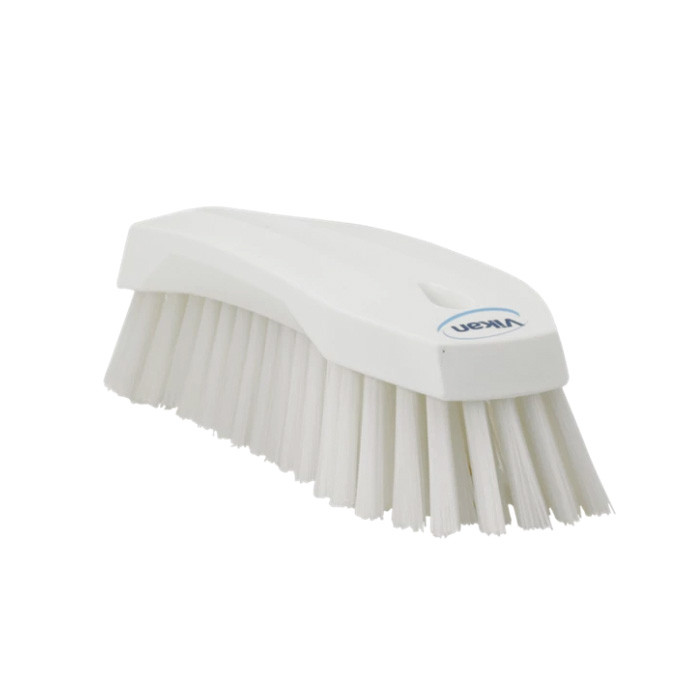 BROSSE MAIN L DUR 20CM BLANC