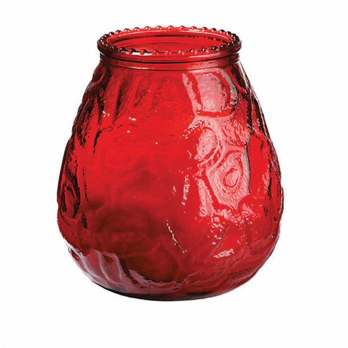 BOUGIE VENITIEN ROUGE 10X10CM