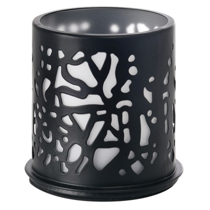 BOUGEOIR TWINE 75X75MM NOIR