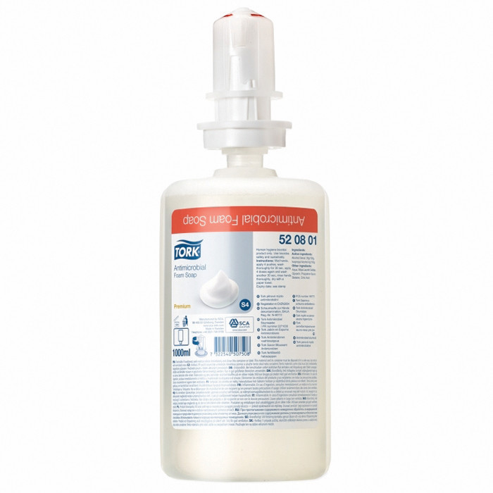 SAVON TORK MOUSSE ANTIMICRO 1L