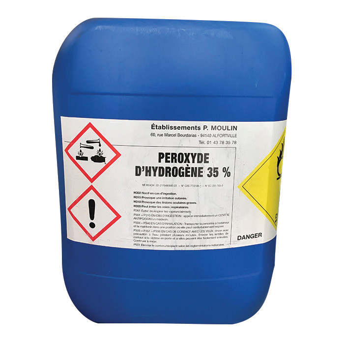 EAU OXYGENEE 35% VOL 23KG