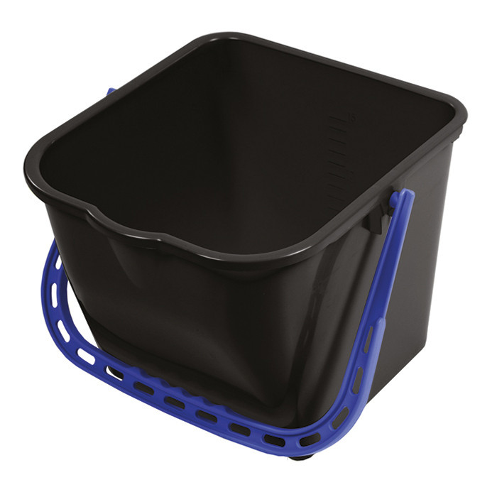 SEAU 25L MODUL NOIR ANSE BLEU