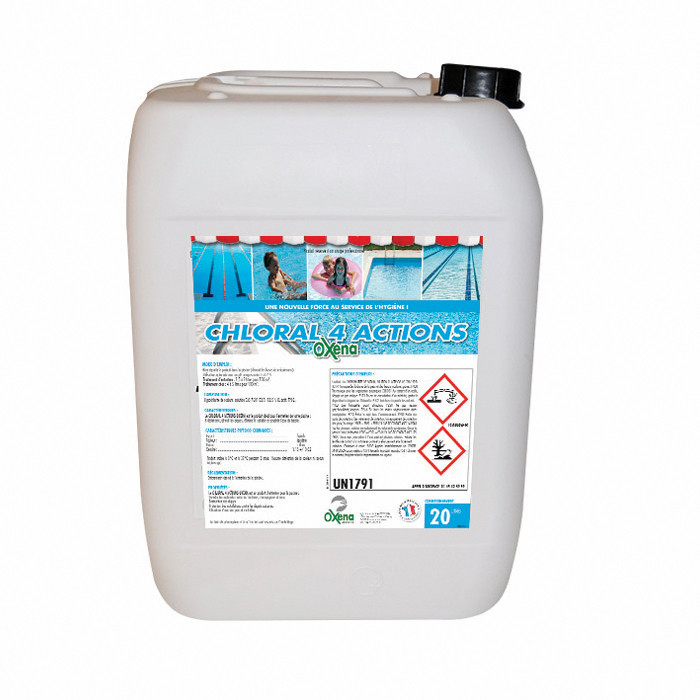 CHLORAL 4 ACTIONS PISCINE 20L