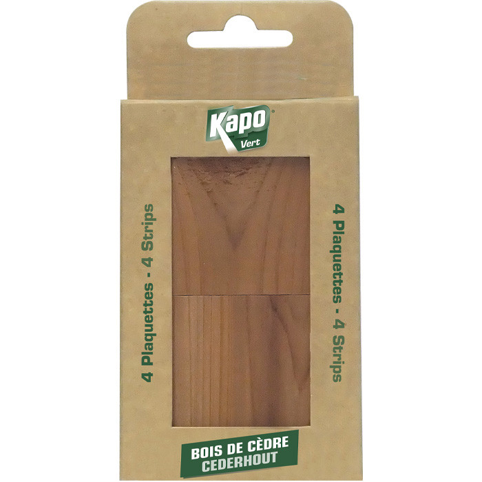 PLAQUETTE AU BOIS DE CÈDRE X4