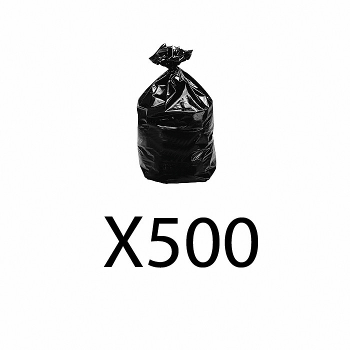 TH13 LOT DE 500 SAC 150L NOIR