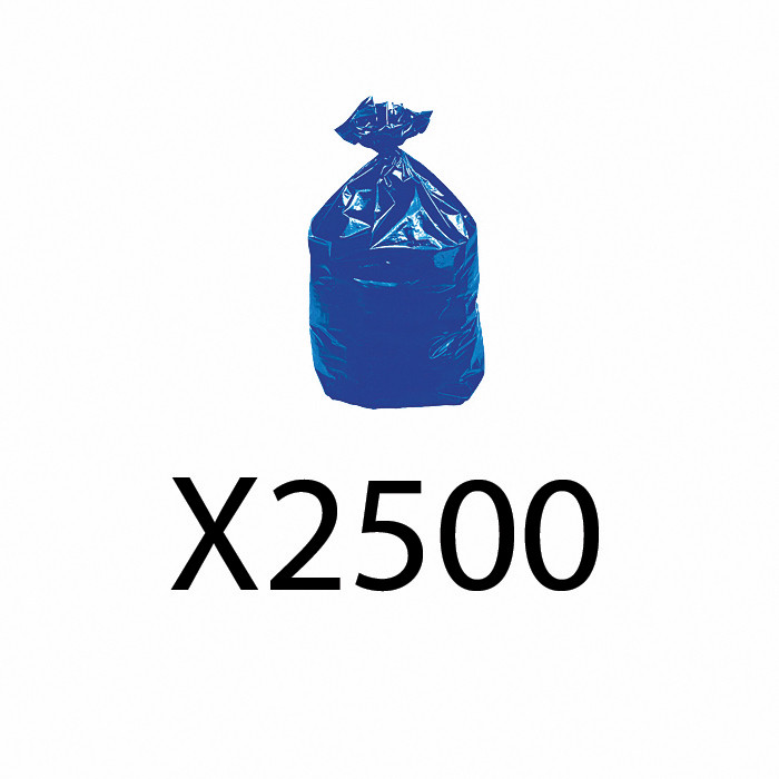 TH13 LOT DE 2500 SAC 50L BLEU