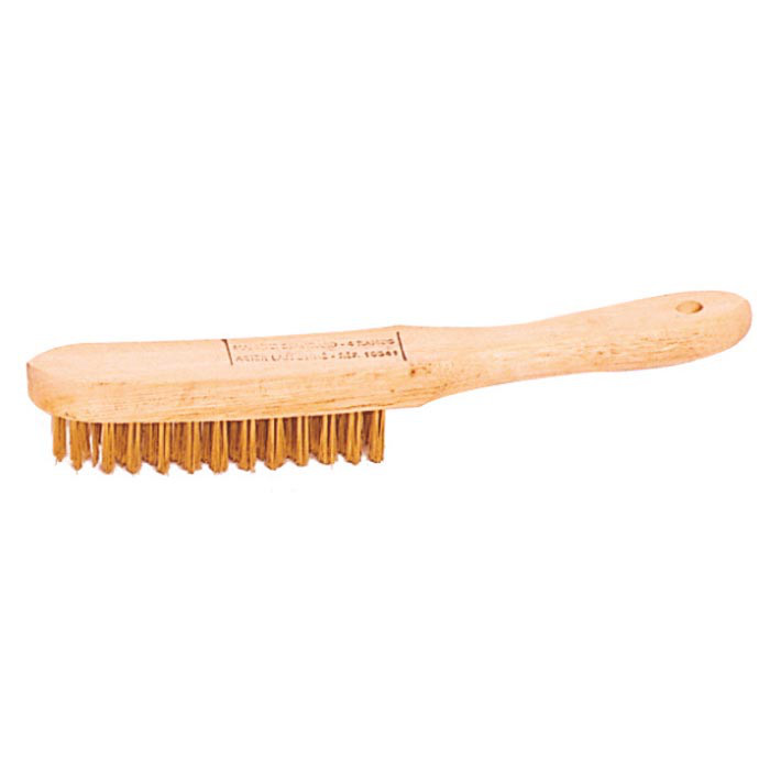 BROSSE METAL 30CM MANCHE BOIS