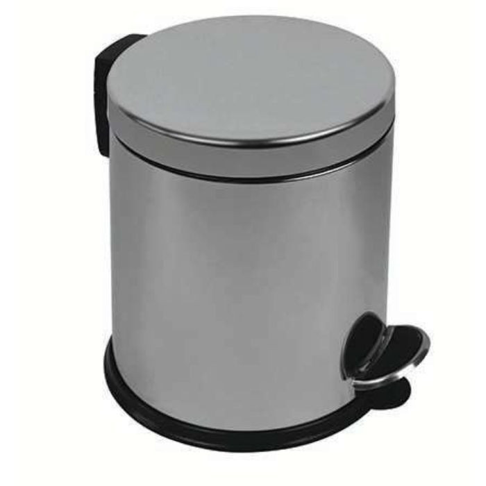 POUB PEDALE 5L NEW BIN INOX
