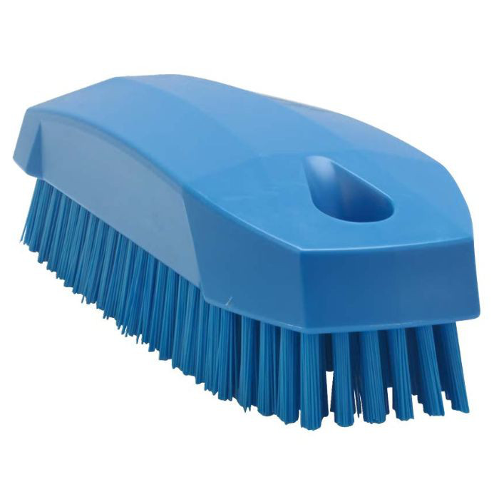 BROSSE MAIN ALIM DUR 13CM BLEU