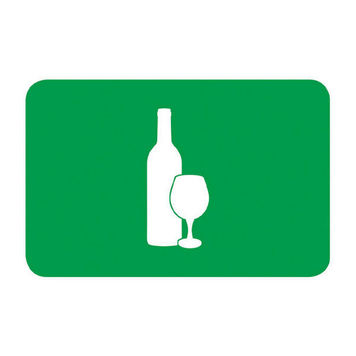 ETIQUETTE HORIZONTALE VERRE