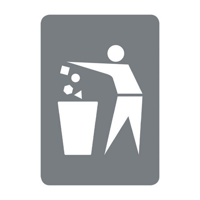 ETIQUETTE VERTICALE DECHETS