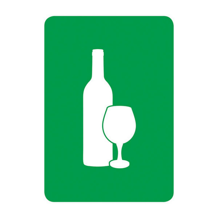 ETIQUETTE VERTICALE VERRE