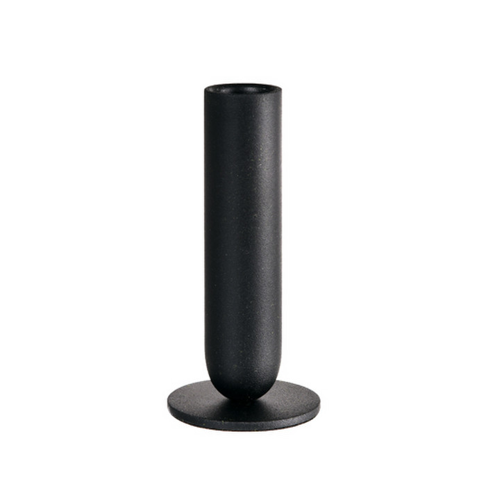 BOUGEOIR METAL TOTEM HAUT NOIR