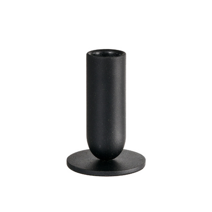 BOUGEOIR METAL TOTEM MED.NOIR
