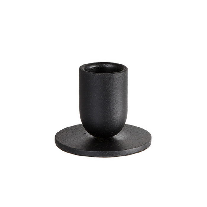 BOUGEOIR METAL TOTEM COUR.NOIR